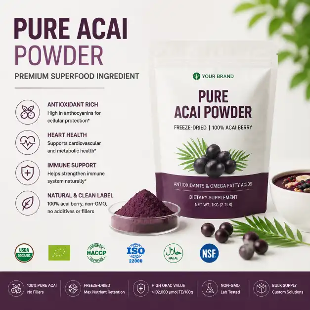 What is pure acai powder?